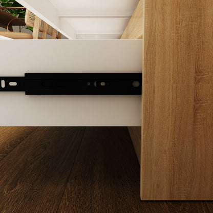 Meuble de rangement à 9 tiroirs, 63W, pour salon ou chambre à coucher.