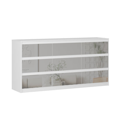 Meuble de rangement à 9 tiroirs, 63W, pour salon ou chambre à coucher.