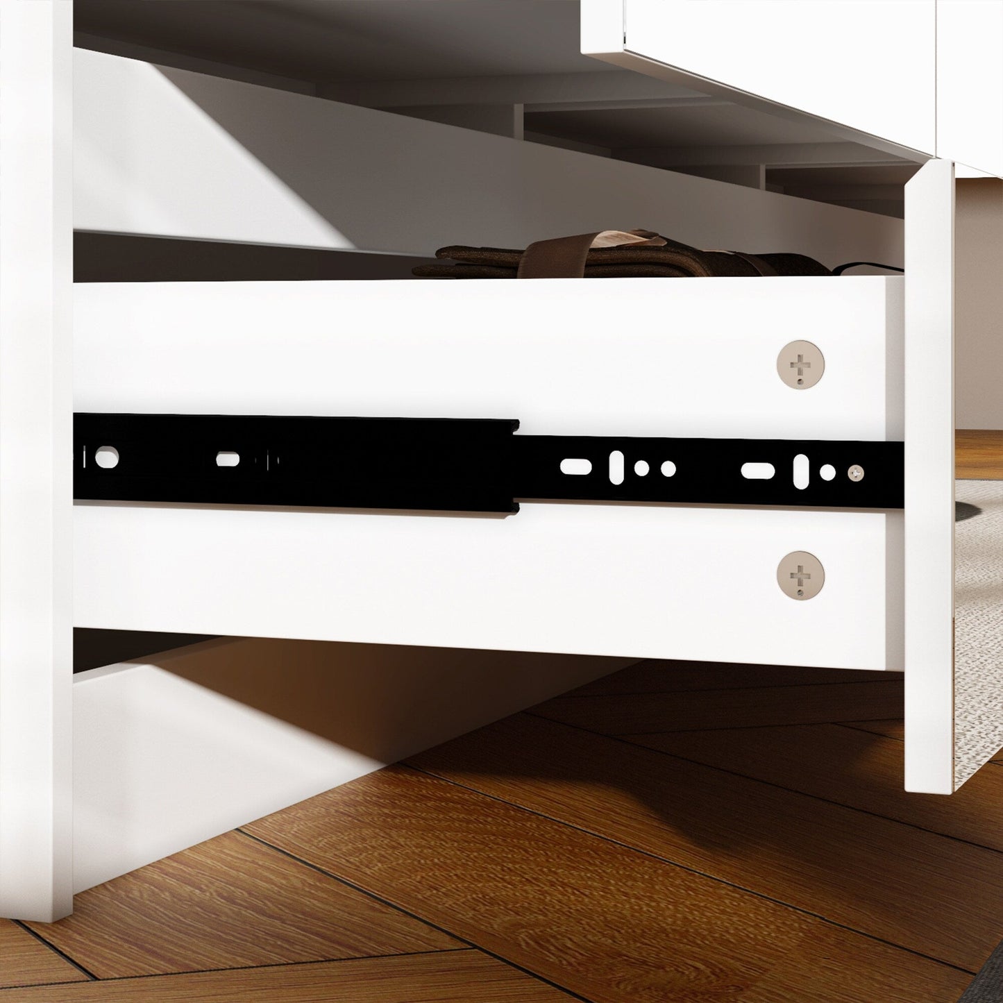 Meuble de rangement à 9 tiroirs, 63W, pour salon ou chambre à coucher.