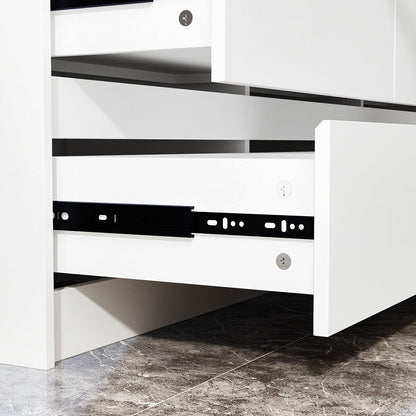 Meuble de rangement à 9 tiroirs, 63W, pour salon ou chambre à coucher.