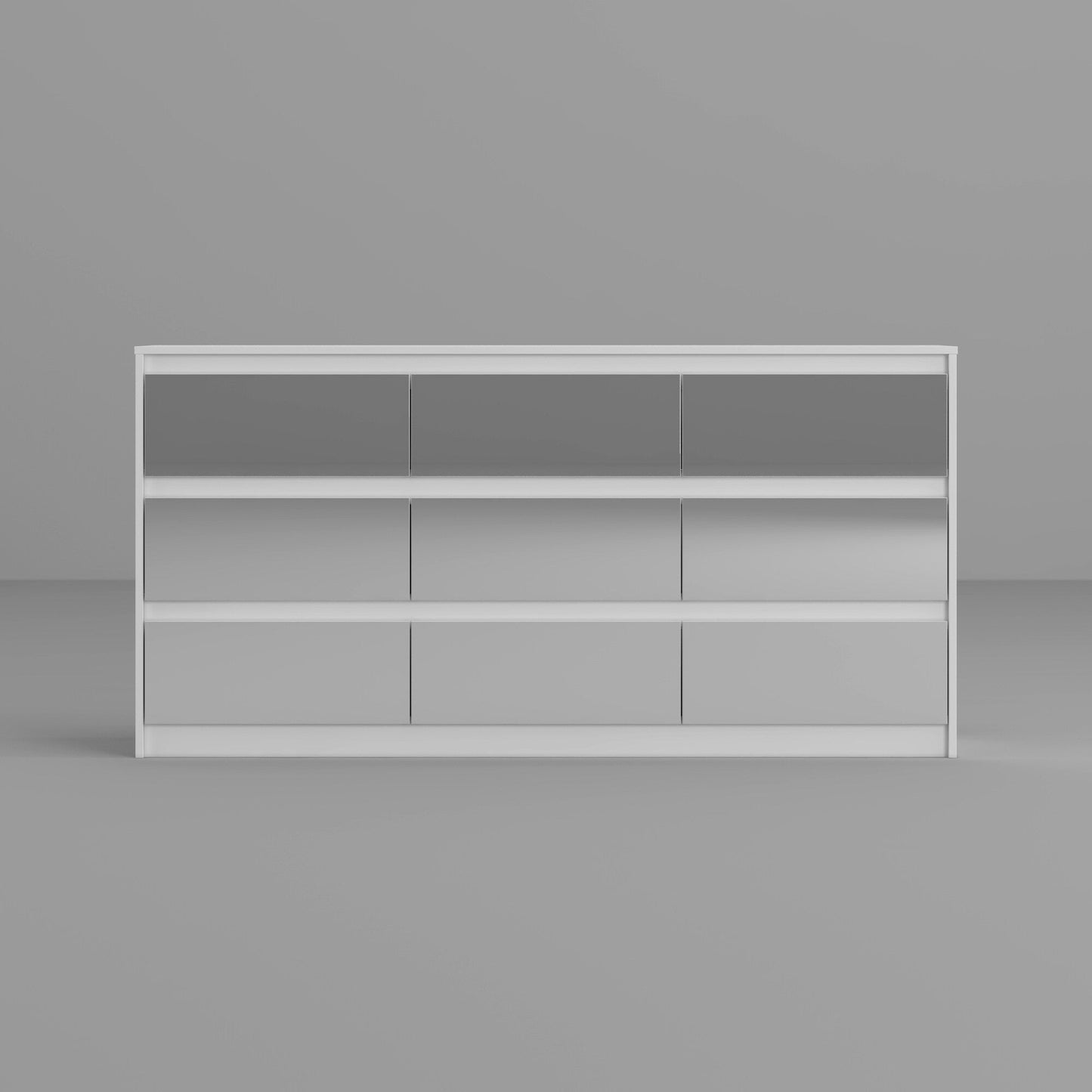 Meuble de rangement à 9 tiroirs, 63W, pour salon ou chambre à coucher.