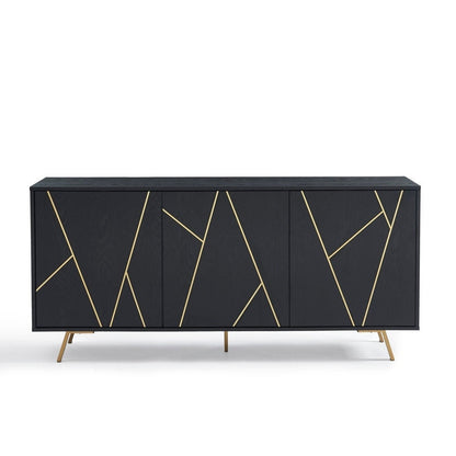 Buffet et meuble de rangement en bois de 160 cm de large