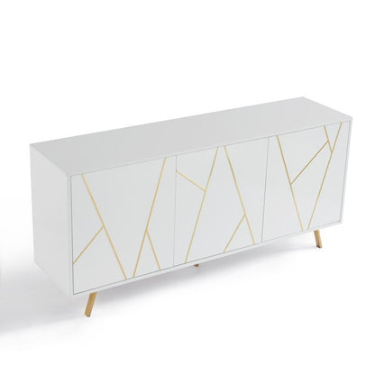 Buffet et meuble de rangement en bois de 160 cm de large