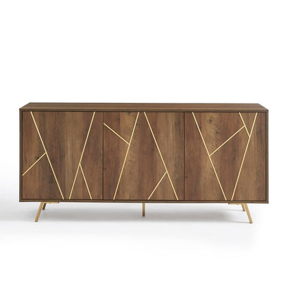 Buffet et meuble de rangement en bois de 160 cm de large