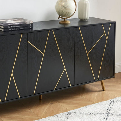 Buffet et meuble de rangement en bois de 160 cm de large