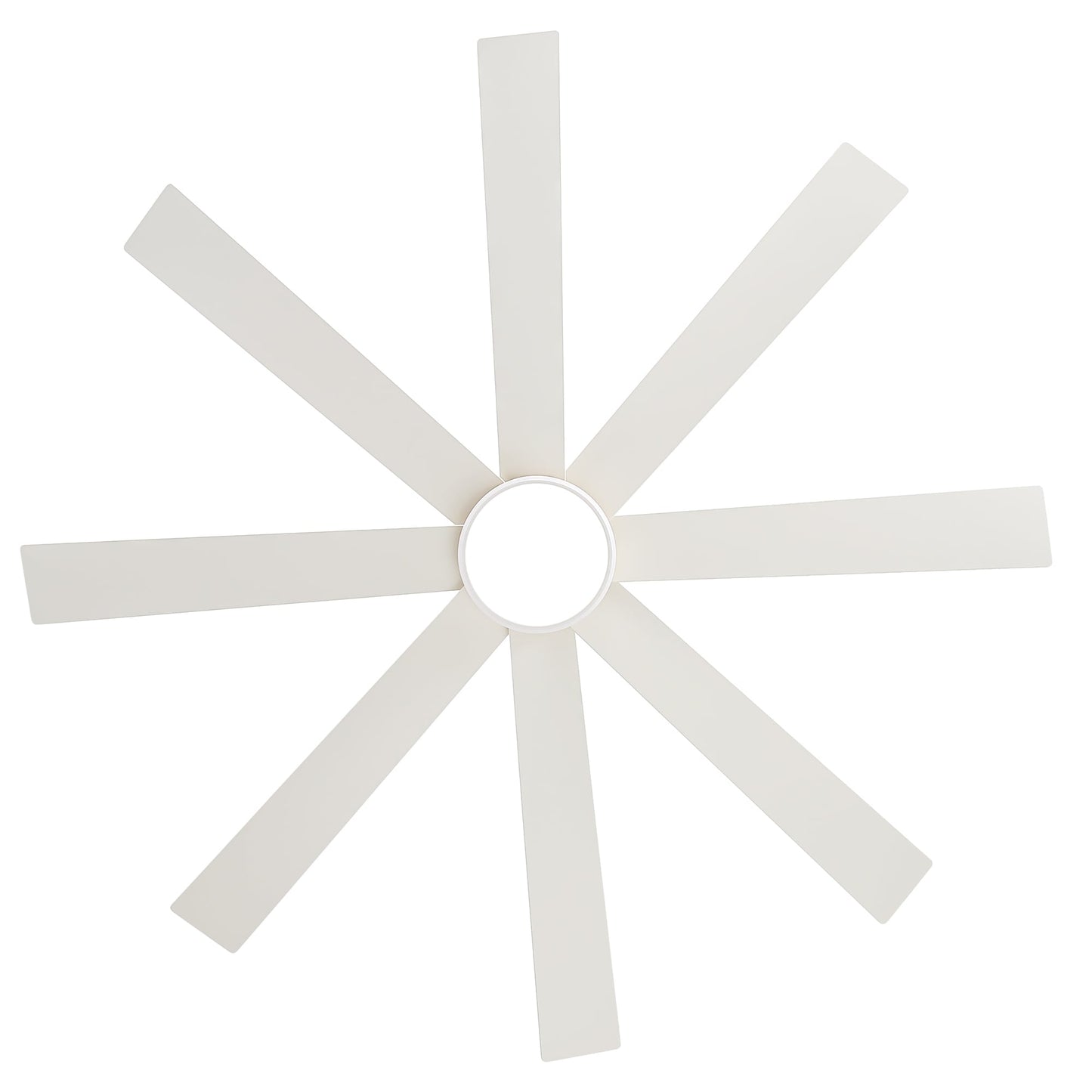 Ventilateur de plafond à LED noir à 8 pales de 65 pouces avec lumière et télécommande