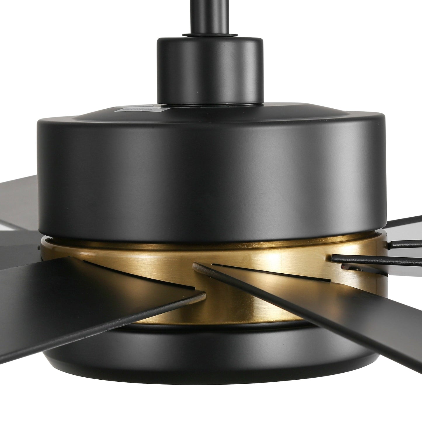 Ventilateur de plafond à LED noir à 8 pales de 65 pouces avec lumière et télécommande