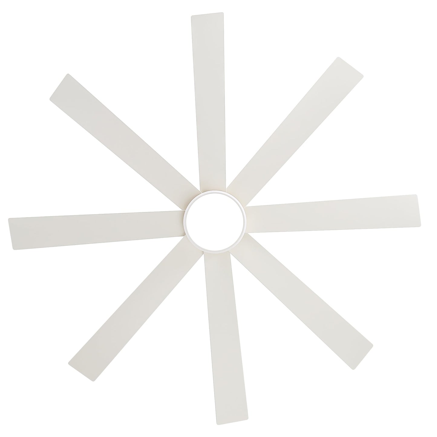 Ventilateur de plafond à LED noir à 8 pales de 65 pouces avec lumière et télécommande