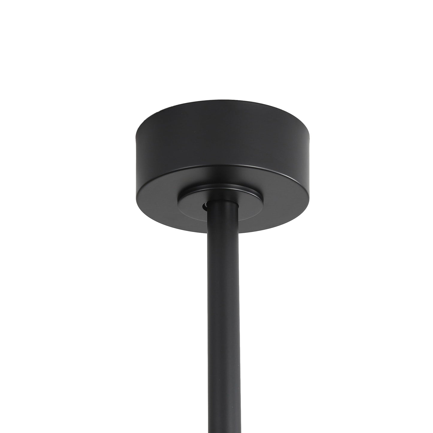 Ventilateur de plafond à LED noir à 8 pales de 65 pouces avec lumière et télécommande