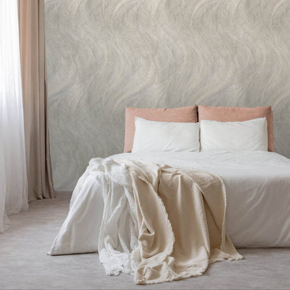 Rasch Opulenza Wave Grey Wallpaper -  659634
