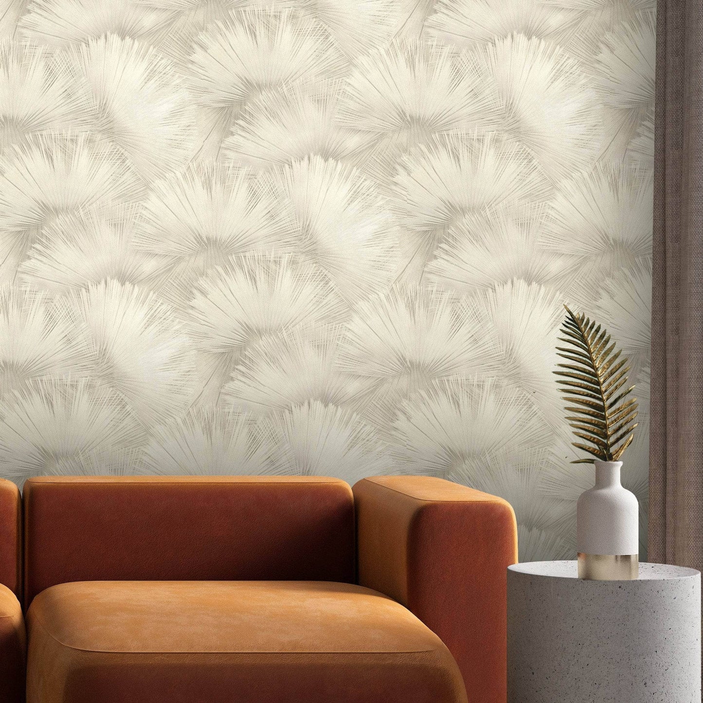 Rasch Opulenza Fan Neutral Wallpaper -  659733