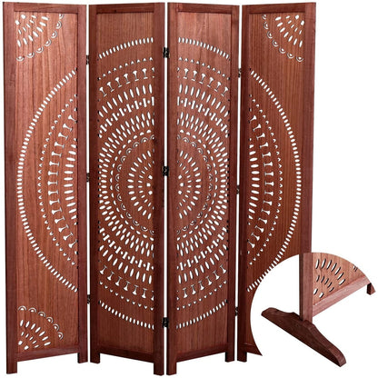 Paravent pliable en bois massif, 165 cm de hauteur