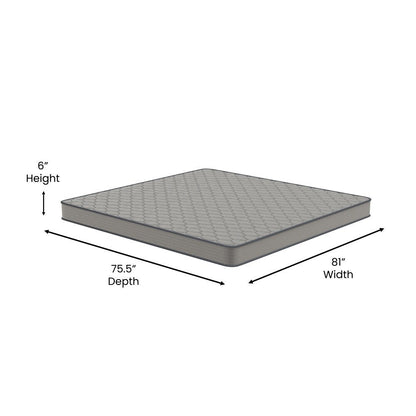 Matelas hybride à ressorts à revêtement semi-rigide de densité moyenne