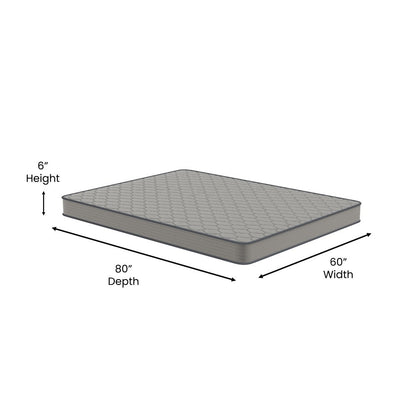 Matelas hybride à ressorts à revêtement semi-rigide de densité moyenne