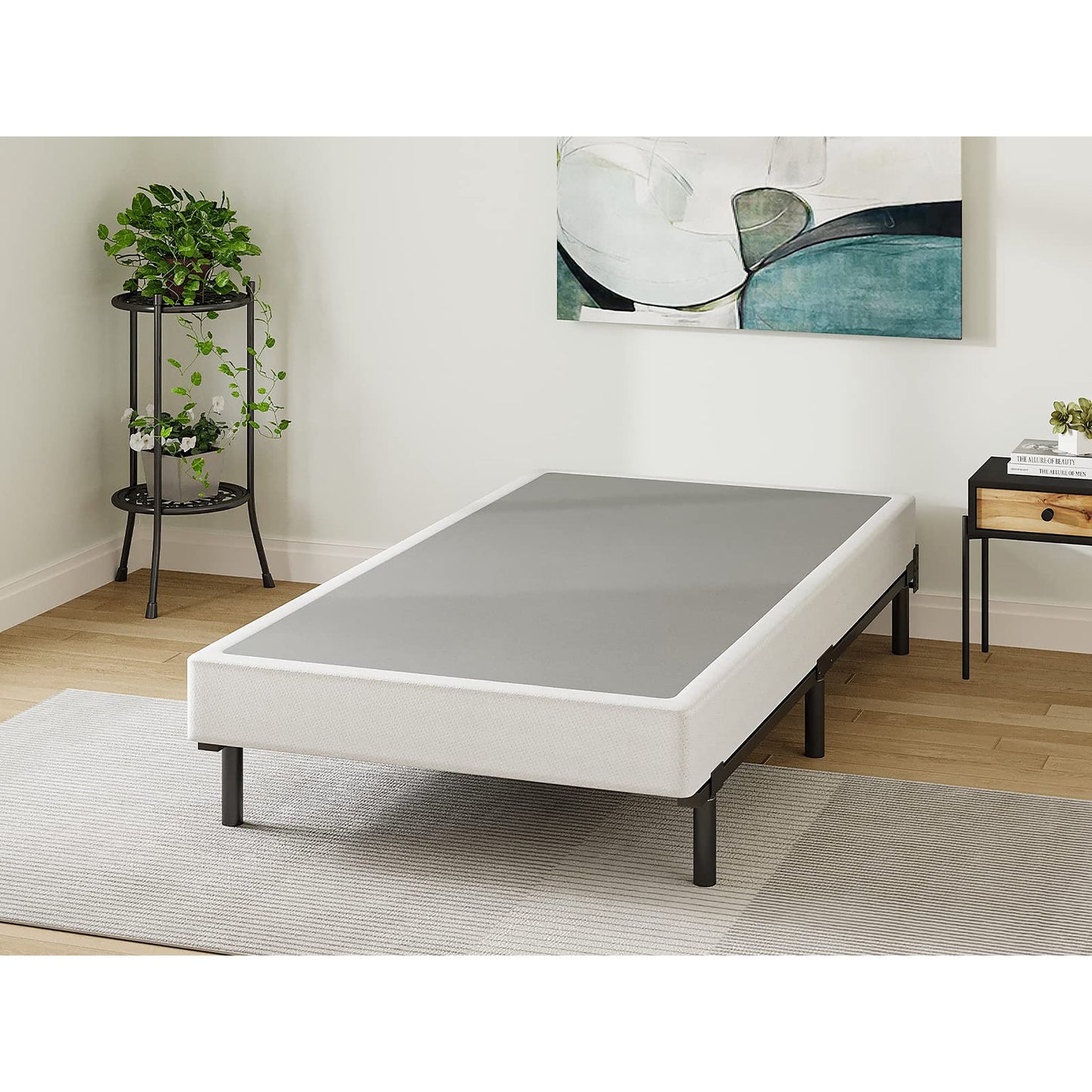 FSCHOS Sommier à ressorts métalliques de 7 pouces, base de matelas basique, sans pieds.