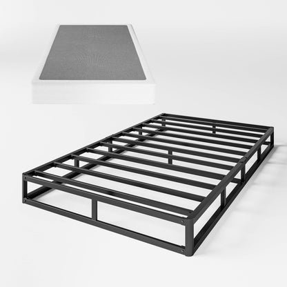 FSCHOS Sommier à ressorts métalliques de 7 pouces, base de matelas basique, sans pieds.