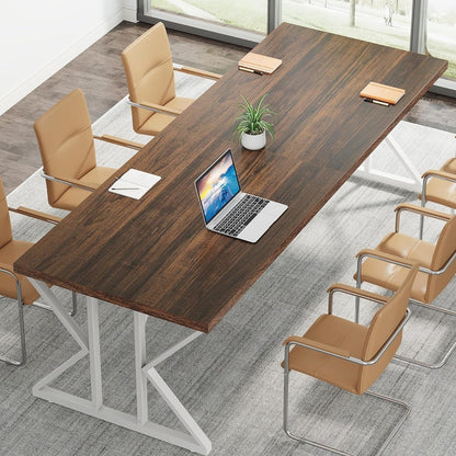 Bureau de direction de 70,8 pouces, grand bureau d'ordinateur, poste de travail.