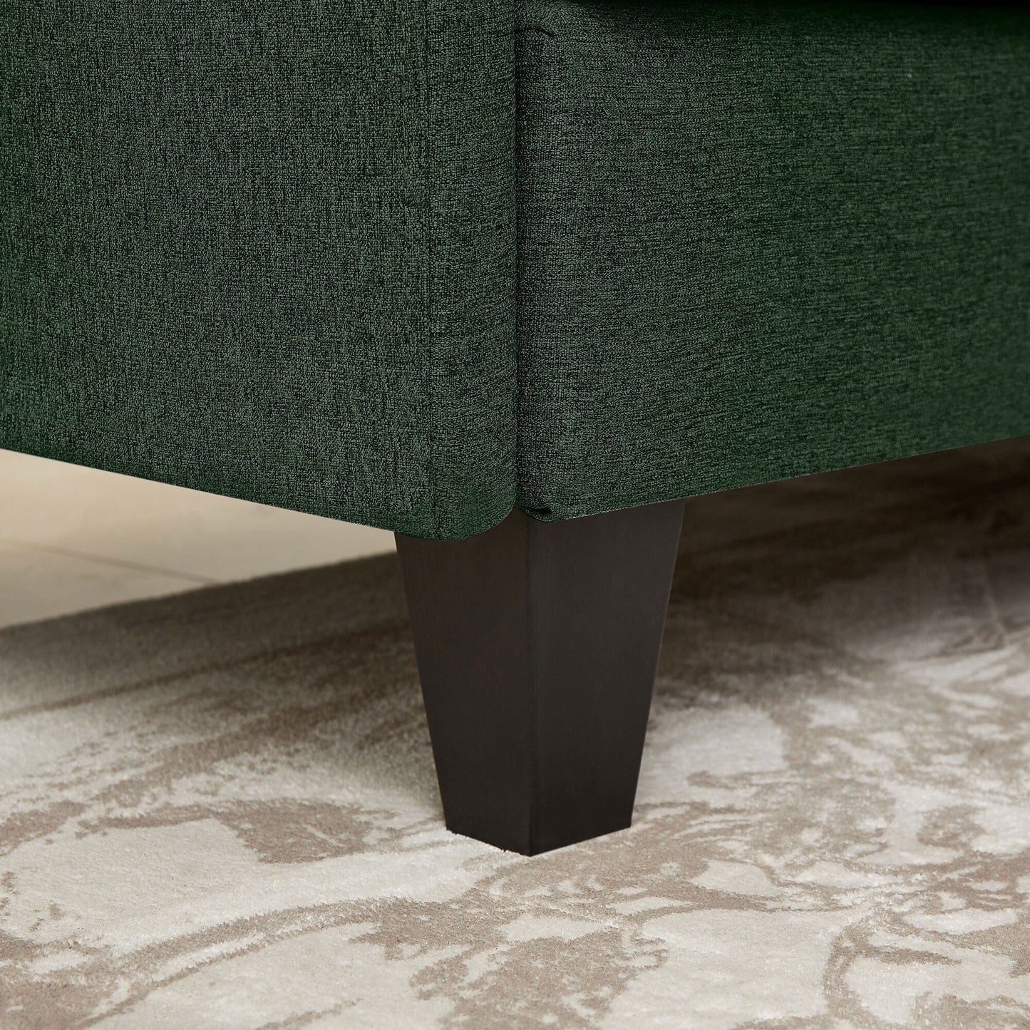 Canapé d'angle en forme de L de 86,22 pouces avec poches de rangement latérales