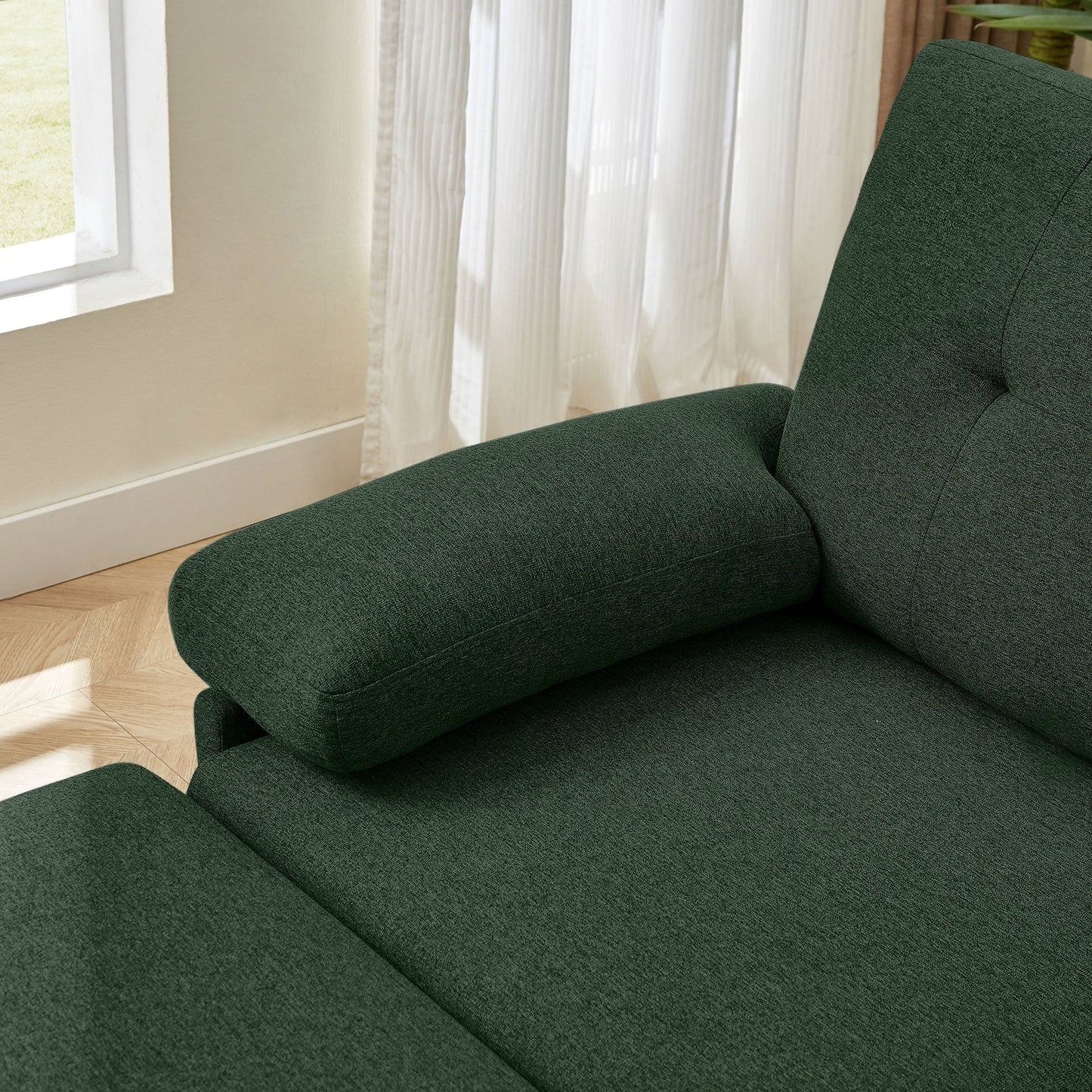 Canapé d'angle en forme de L de 86,22 pouces avec poches de rangement latérales