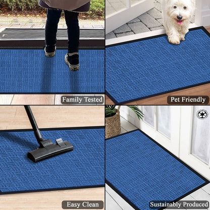 A1HC New Durable and Versatile Polypropylene Rubber Door Mat All Weather Inside Outside Door Mat