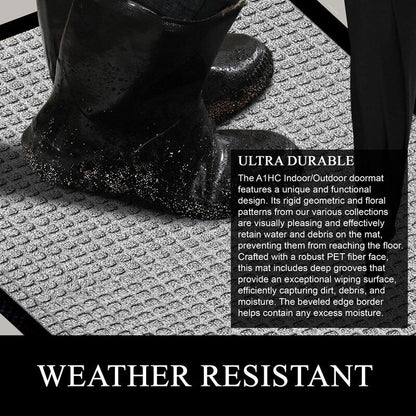A1HC New Durable and Versatile Polypropylene Rubber Door Mat All Weather Inside Outside Door Mat