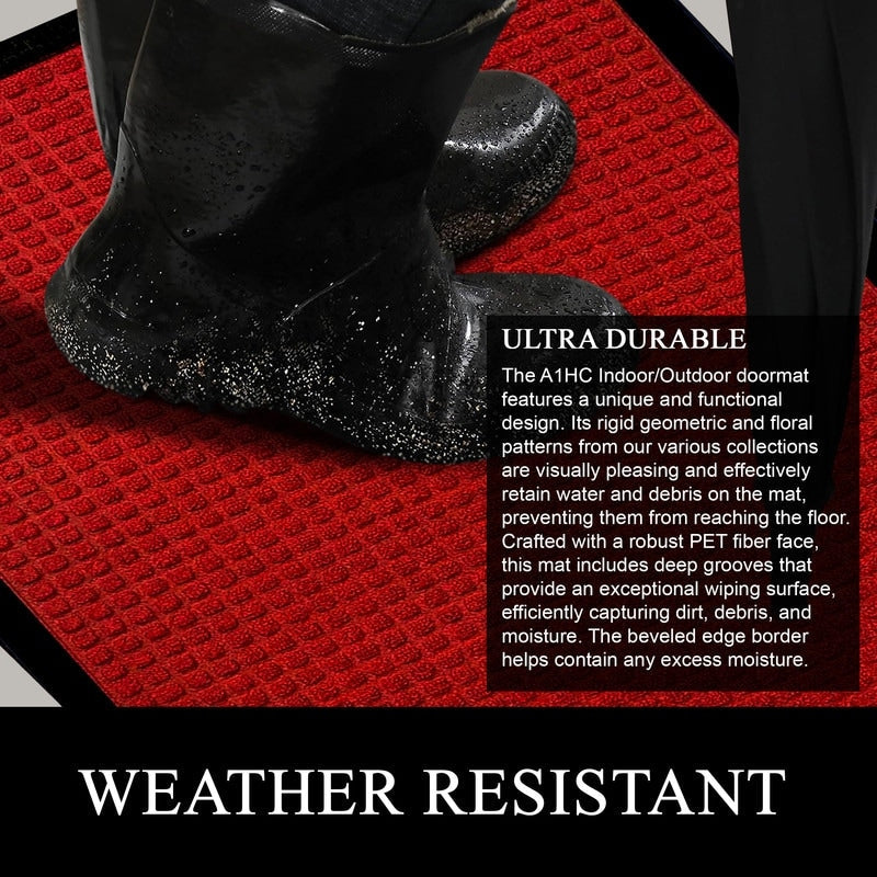 A1HC New Durable and Versatile Polypropylene Rubber Door Mat All Weather Inside Outside Door Mat