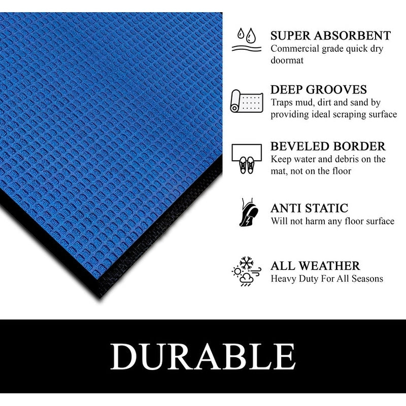 A1HC New Durable and Versatile Polypropylene Rubber Door Mat All Weather Inside Outside Door Mat