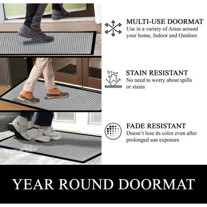 A1HC New Durable and Versatile Polypropylene Rubber Door Mat All Weather Inside Outside Door Mat