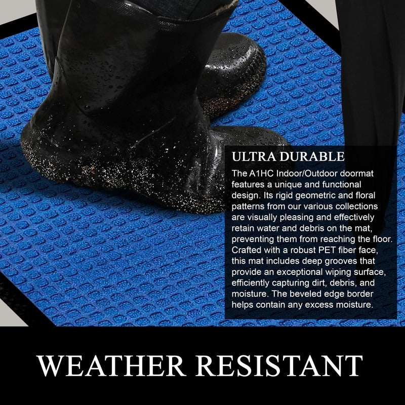 A1HC New Durable and Versatile Polypropylene Rubber Door Mat All Weather Inside Outside Door Mat
