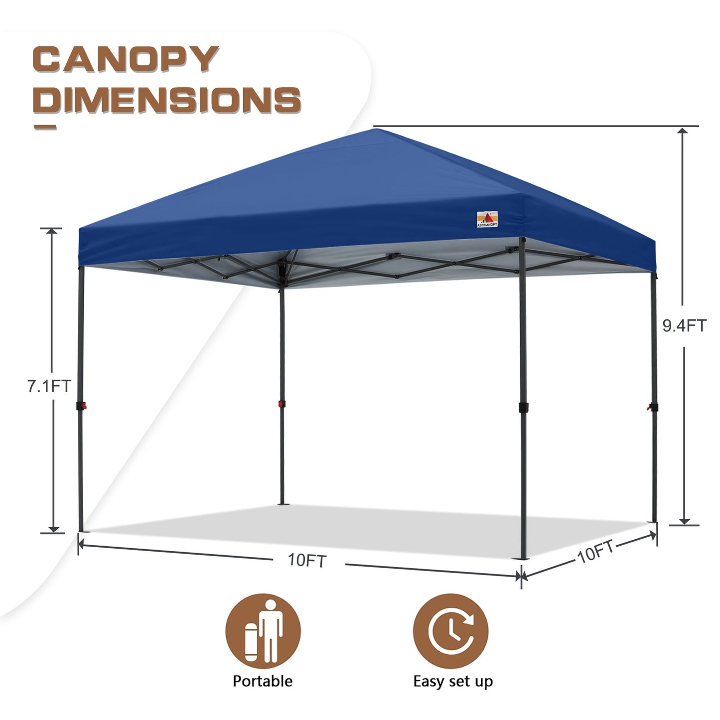 ABCCANOPY Tente de parasol pliable et facile à monter, durable, pour extérieur.