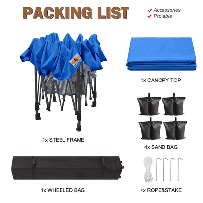 ABCCANOPY Tente de parasol pliable et facile à monter, durable, pour extérieur.