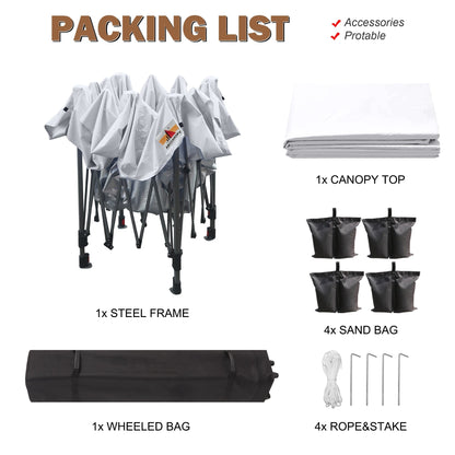 ABCCANOPY Tente de parasol pliable et facile à monter, durable, pour extérieur.