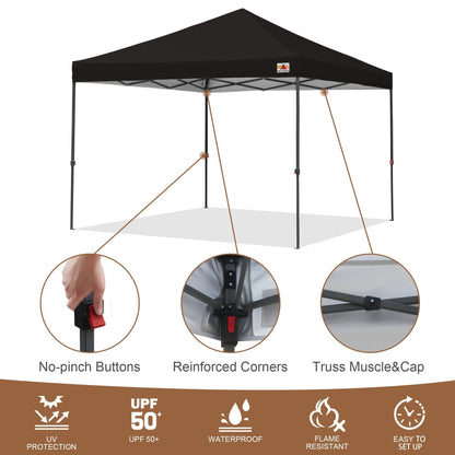 ABCCANOPY Tente de parasol pliable et facile à monter, durable, pour extérieur.