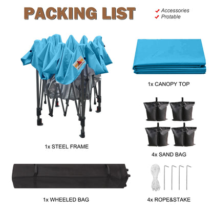 ABCCANOPY Tente de parasol pliable et facile à monter, durable, pour extérieur.