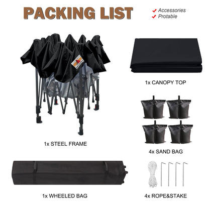 ABCCANOPY Tente de parasol pliable et facile à monter, durable, pour extérieur.