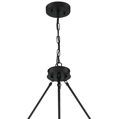 Suspension Acroma à 12 lumières, style ferme, 40 pouces, en forme de roue de charrette, avec certification UL - 40'' de diamètre x 138'' de hauteur