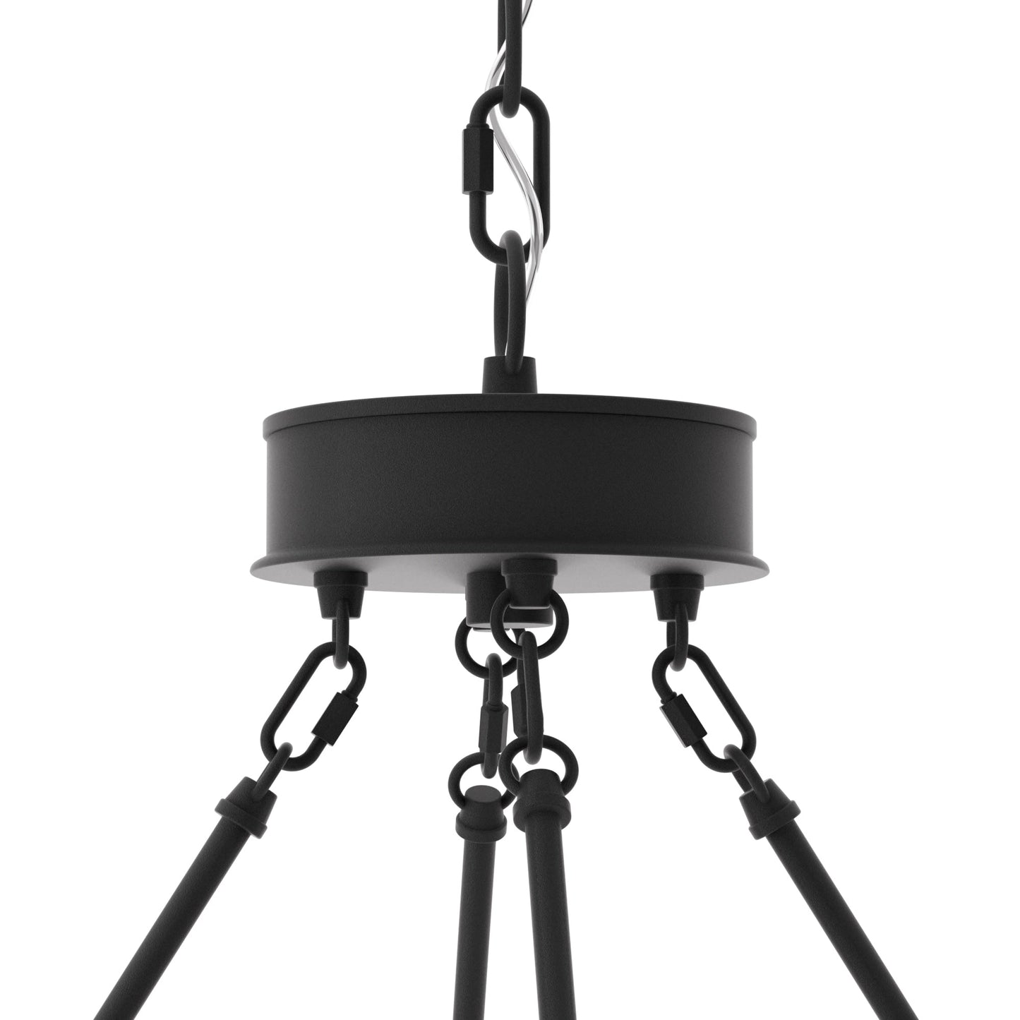 Suspension Acroma à 12 lumières, style ferme, 40 pouces, en forme de roue de charrette, avec certification UL - 40'' de diamètre x 138'' de hauteur
