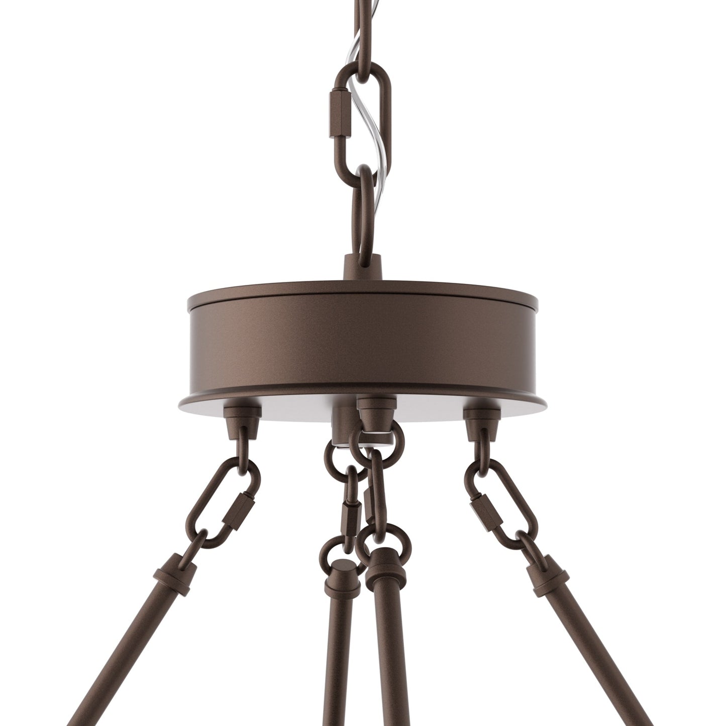 Suspension Acroma à 12 lumières, style ferme, 40 pouces, en forme de roue de charrette, avec certification UL - 40'' de diamètre x 138'' de hauteur