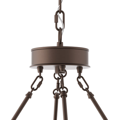 Suspension Acroma à 12 lumières, style ferme, 40 pouces, en forme de roue de charrette, avec certification UL - 40'' de diamètre x 138'' de hauteur
