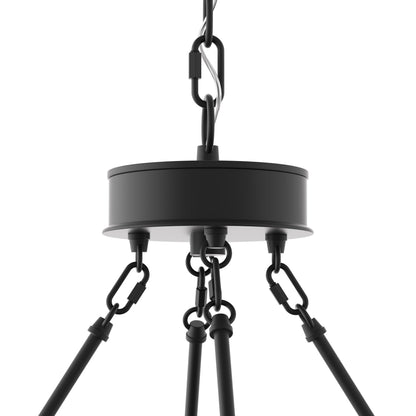Suspension Acroma à 12 lumières, style ferme, 40 pouces, en forme de roue de charrette, avec certification UL - 40'' de diamètre x 138'' de hauteur