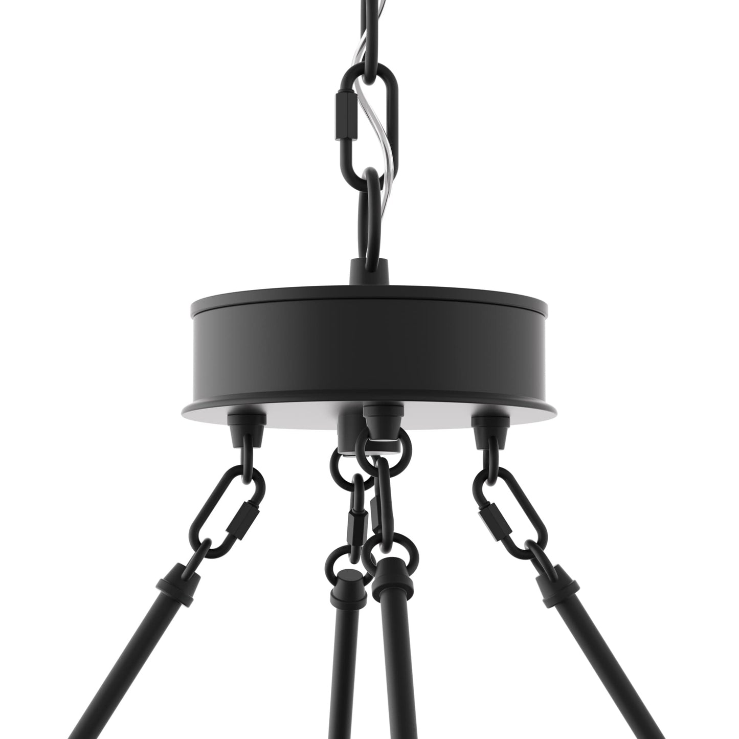 Suspension Acroma à 20 lumières, style ferme moderne, en forme de roue de charrette ronde de 40 pouces, avec certification UL