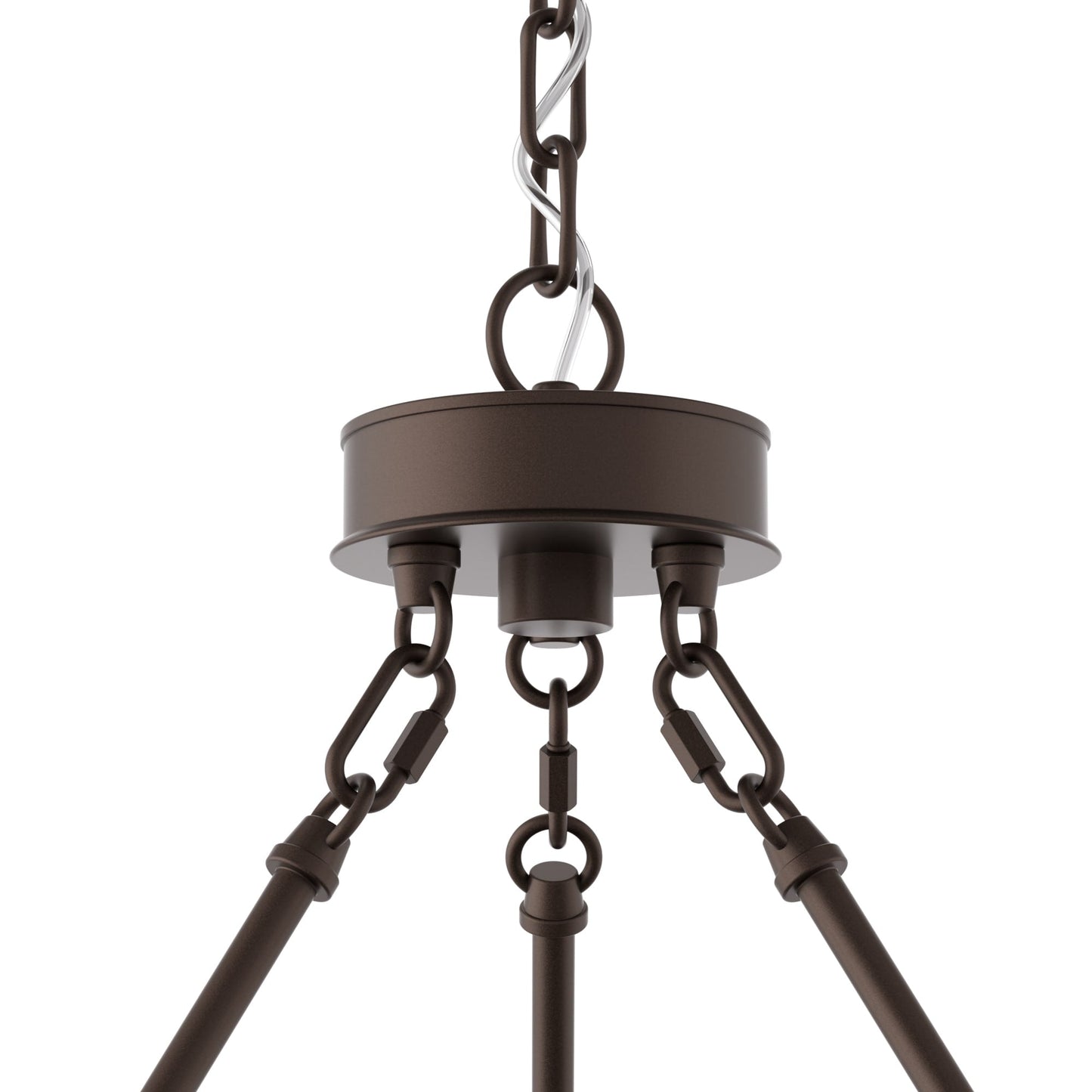 Suspension Acroma à 20 lumières, style ferme moderne, en forme de roue de charrette ronde de 40 pouces, avec certification UL