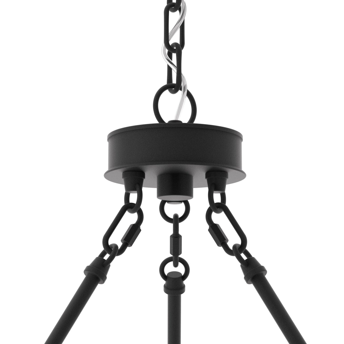 Suspension Acroma à 20 lumières, style ferme moderne, en forme de roue de charrette ronde de 40 pouces, avec certification UL