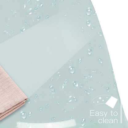 Chaise de bureau pivotante en acrylique, hauteur réglable, sans accoudoirs, sur roulettes, pour la maison.