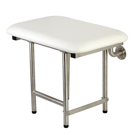 Adascape 22 x 16 siège de douche mural pliable pour personnes obèses avec supports de sol supplémentaires