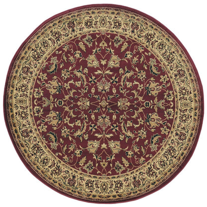 Admire Home Living Caroline Traditional Floral Sarouk Pattern Area Rug