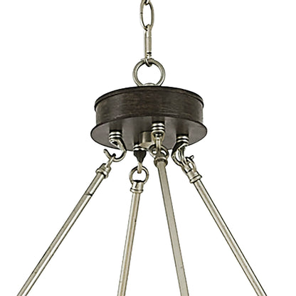 Suspension Acroma à 12 lumières, style ferme, 40 pouces, en forme de roue de charrette, avec certification UL - 40'' de diamètre x 138'' de hauteur