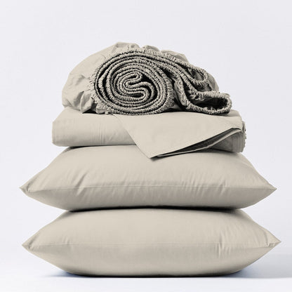 Jeu de draps en coton égyptien ultra-doux et soyeux Aireolux, 1000 fils au pouce carré