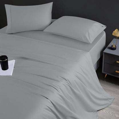 Jeu de draps en coton égyptien ultra-doux et soyeux Aireolux, 1000 fils au pouce carré