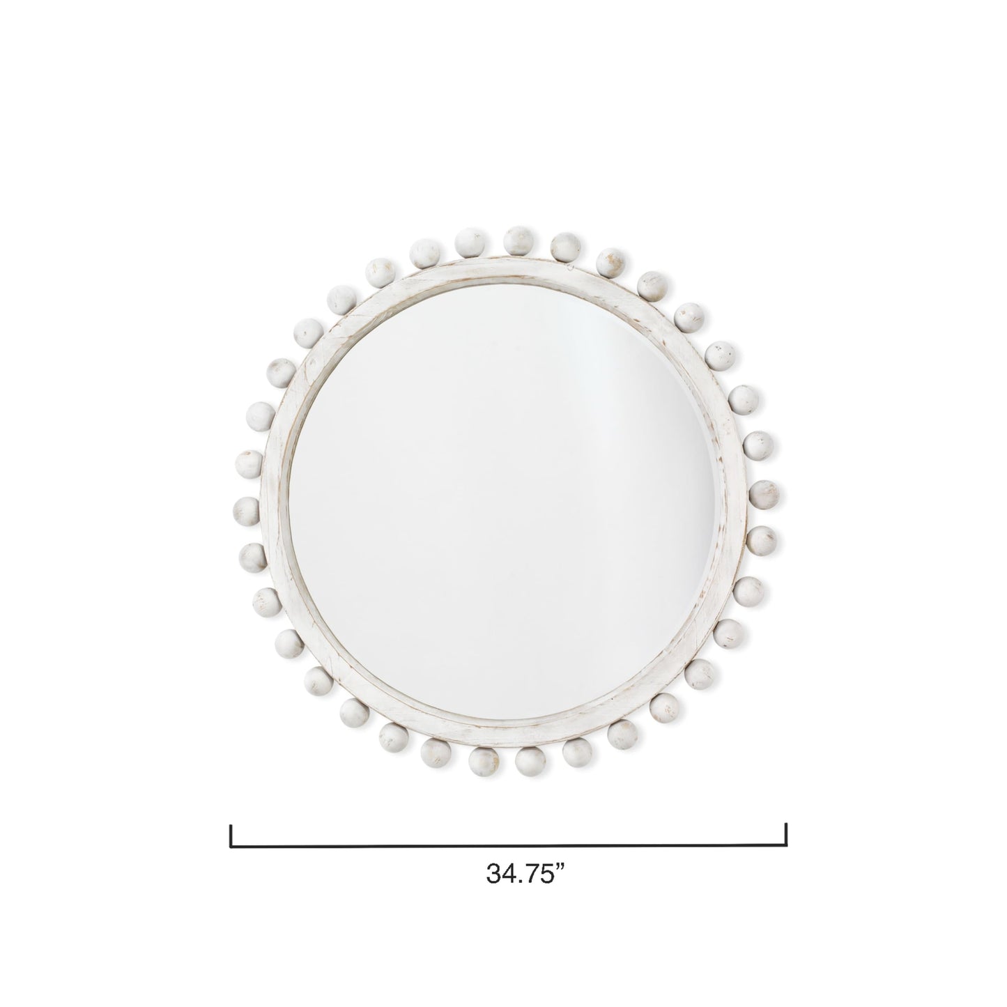 Alden Décor Miroir rond en bois Orion, naturel